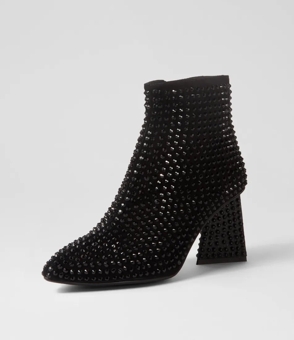 Django & Juliette Lonas Black Suede Black Jewels
