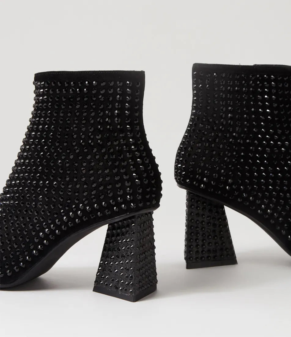 Django & Juliette Lonas Black Suede Black Jewels