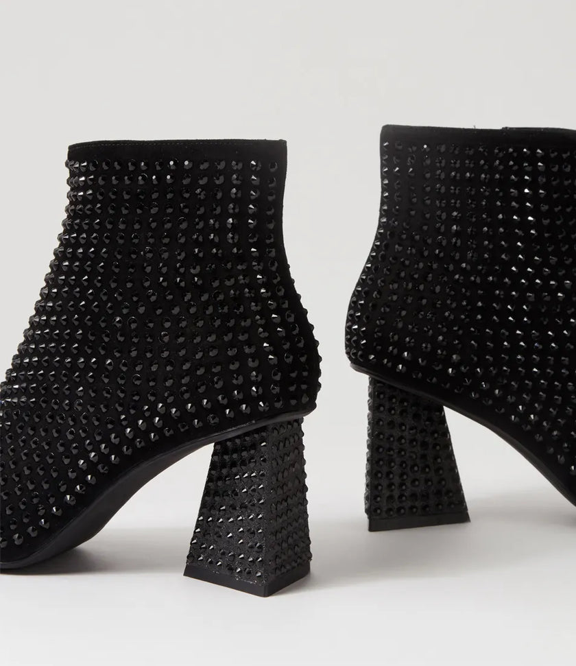 Django & Juliette Lonas Black Suede Black Jewels