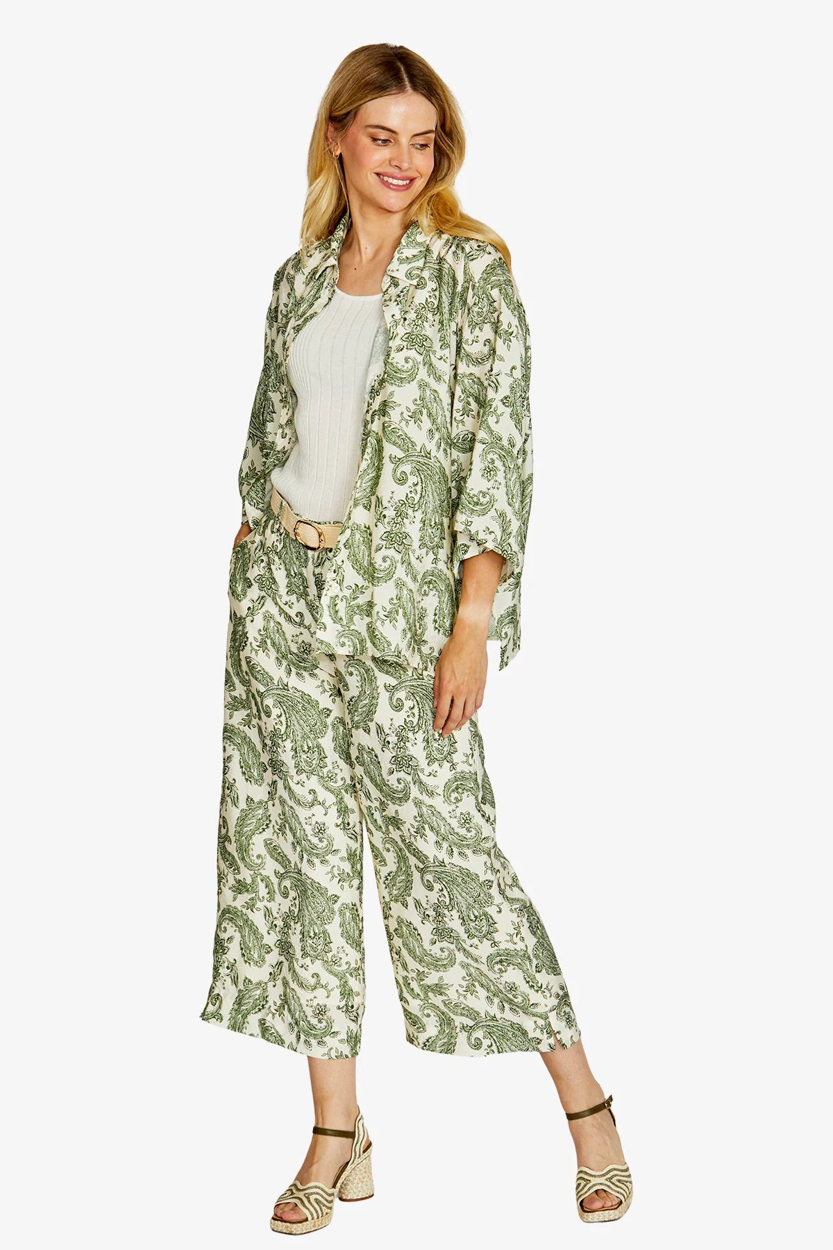 Pingpong Alba A-Line Shirt Agave Paisley