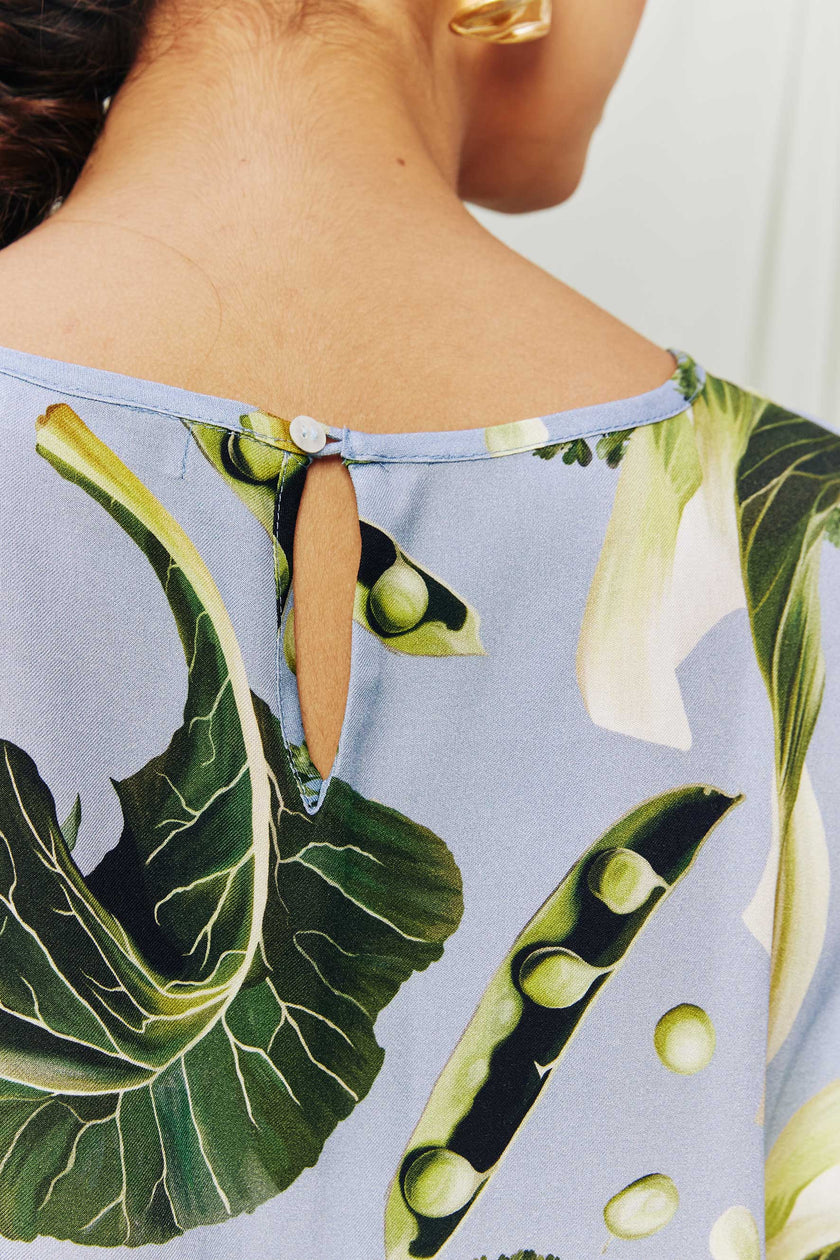 Benta Studio Napoles Blouse Um Pouco De Salada Azul