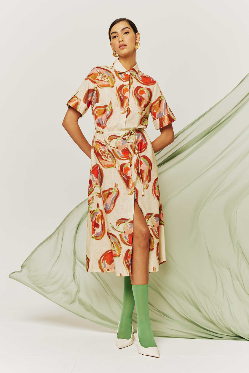 Benta Studio Paris Dress Fruta Pintadas