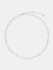 Lustre & Sage Hammered Plate Sterling Silver Necklace
