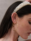 Lustre & Sage Classic 30mm 18k Gold Plated Hoops