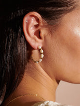 Load image into Gallery viewer, Lustre &amp; Sage Pearl Beaded 18K Gold Plated Earrings
