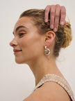 Lustre & Sage Evie Mix Metal Plated Earrings Multi