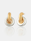 Lustre & Sage Evie Mix Metal Plated Earrings Multi
