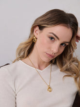 Load image into Gallery viewer, Lustre &amp; Sage Large Knotted 18K Gold Plated Earrings
