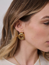 Load image into Gallery viewer, Lustre &amp; Sage Large Knotted 18K Gold Plated Earrings
