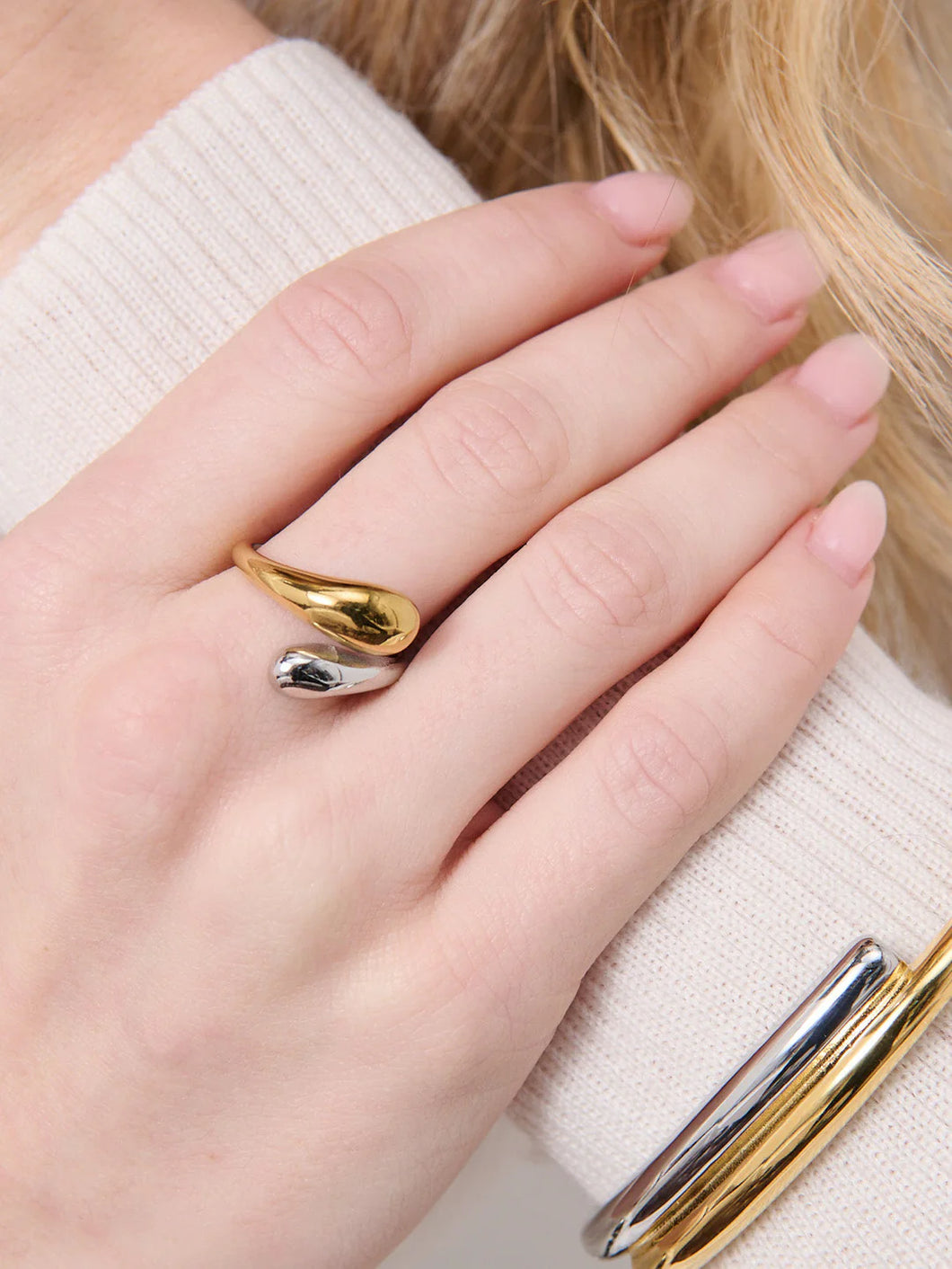 Lustre & Sage Lou Dual Plated Ring