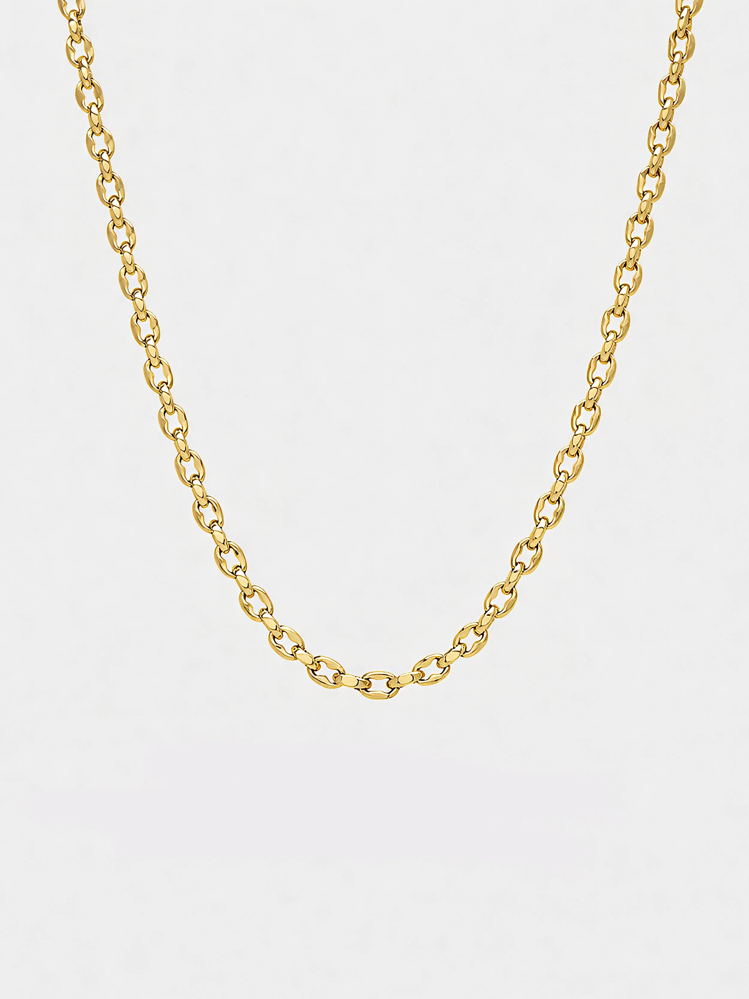 Lustre & Sage Vantage Rope 18k Gold Plated Necklace