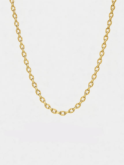 Lustre & Sage Vantage Rope 18k Gold Plated Necklace