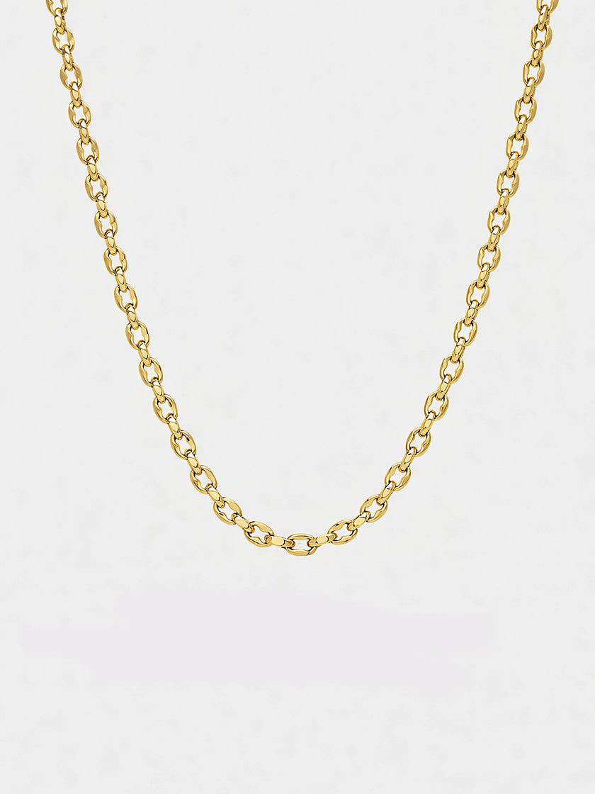 Lustre & Sage Vantage Rope 18k Gold Plated Necklace