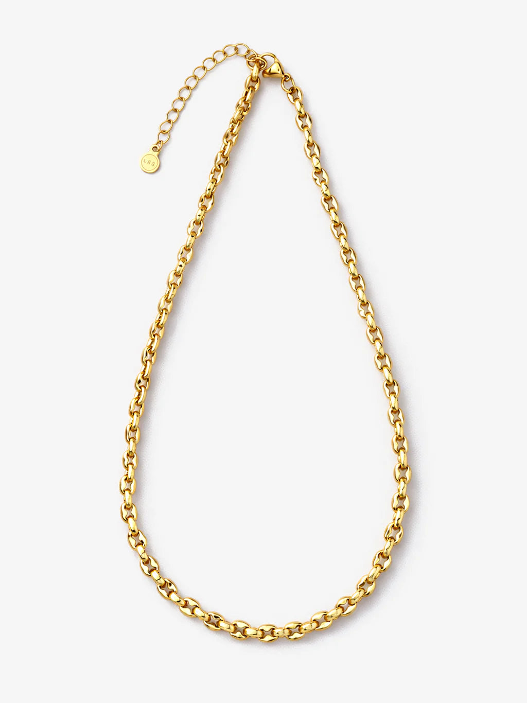Lustre & Sage Vantage Rope 18k Gold Plated Necklace