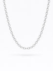 Lustre & Sage Vantage Rope Sterling Silver Plated Necklace