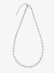Lustre & Sage Vantage Rope Sterling Silver Plated Necklace