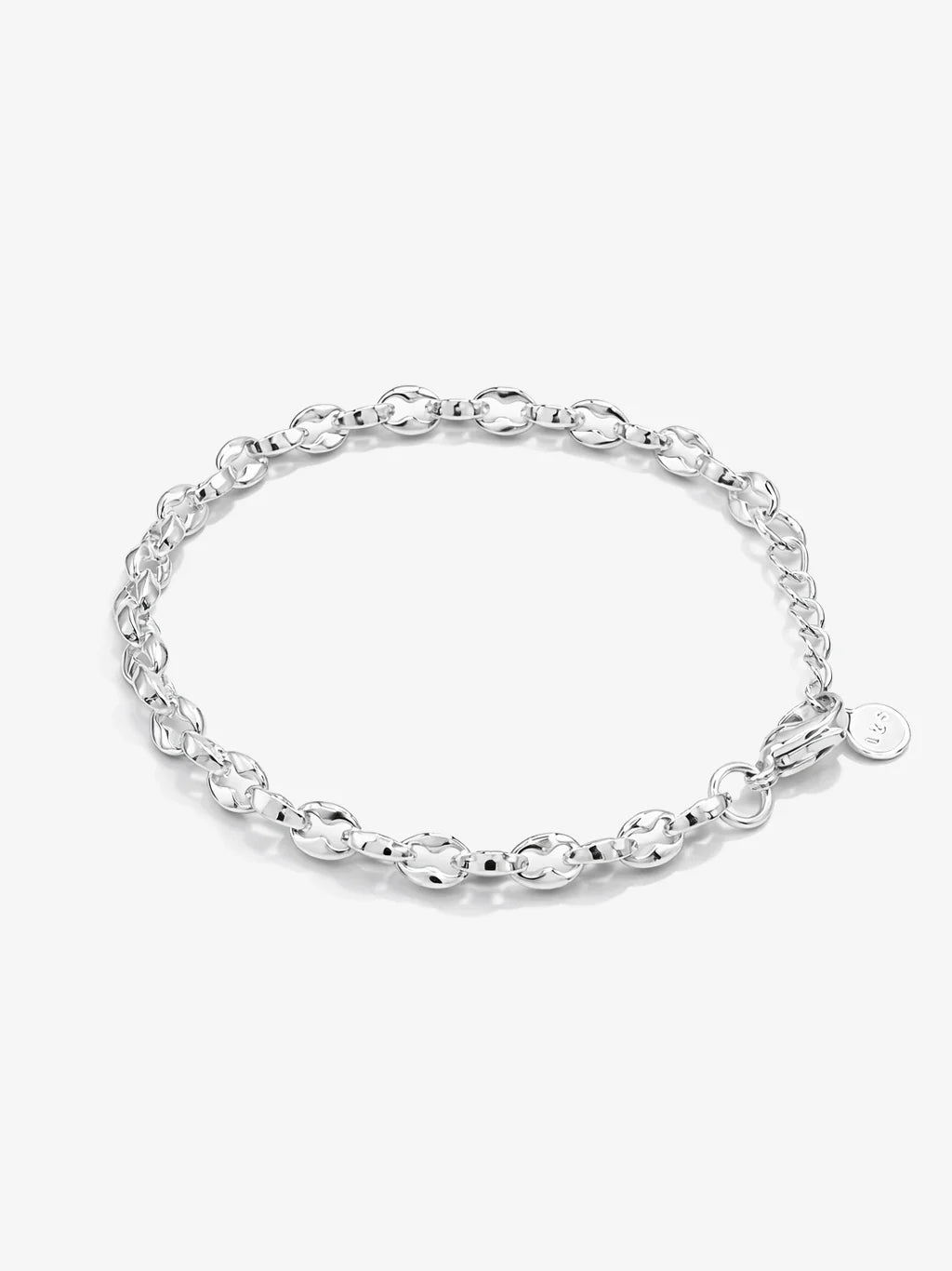 Lustre & Sage Vantage Rope Sterling Silver Plated Bracelet