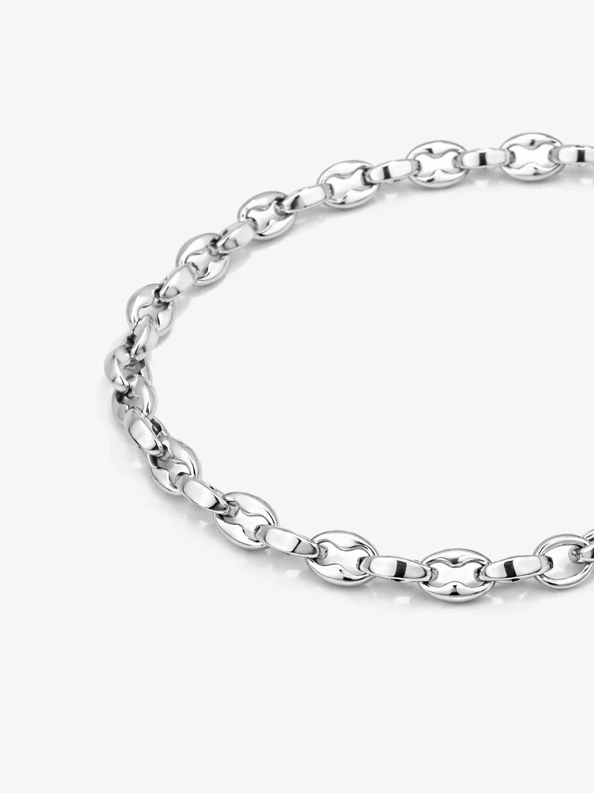 Lustre & Sage Vantage Rope Sterling Silver Plated Bracelet
