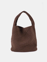 Load image into Gallery viewer, Lustre &amp; Sage Layla Woven Tote Bag Brown
