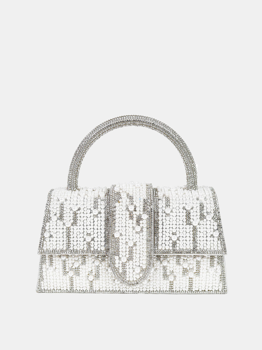 Lustre & Sage Lumière Pearl Top Handle Bag