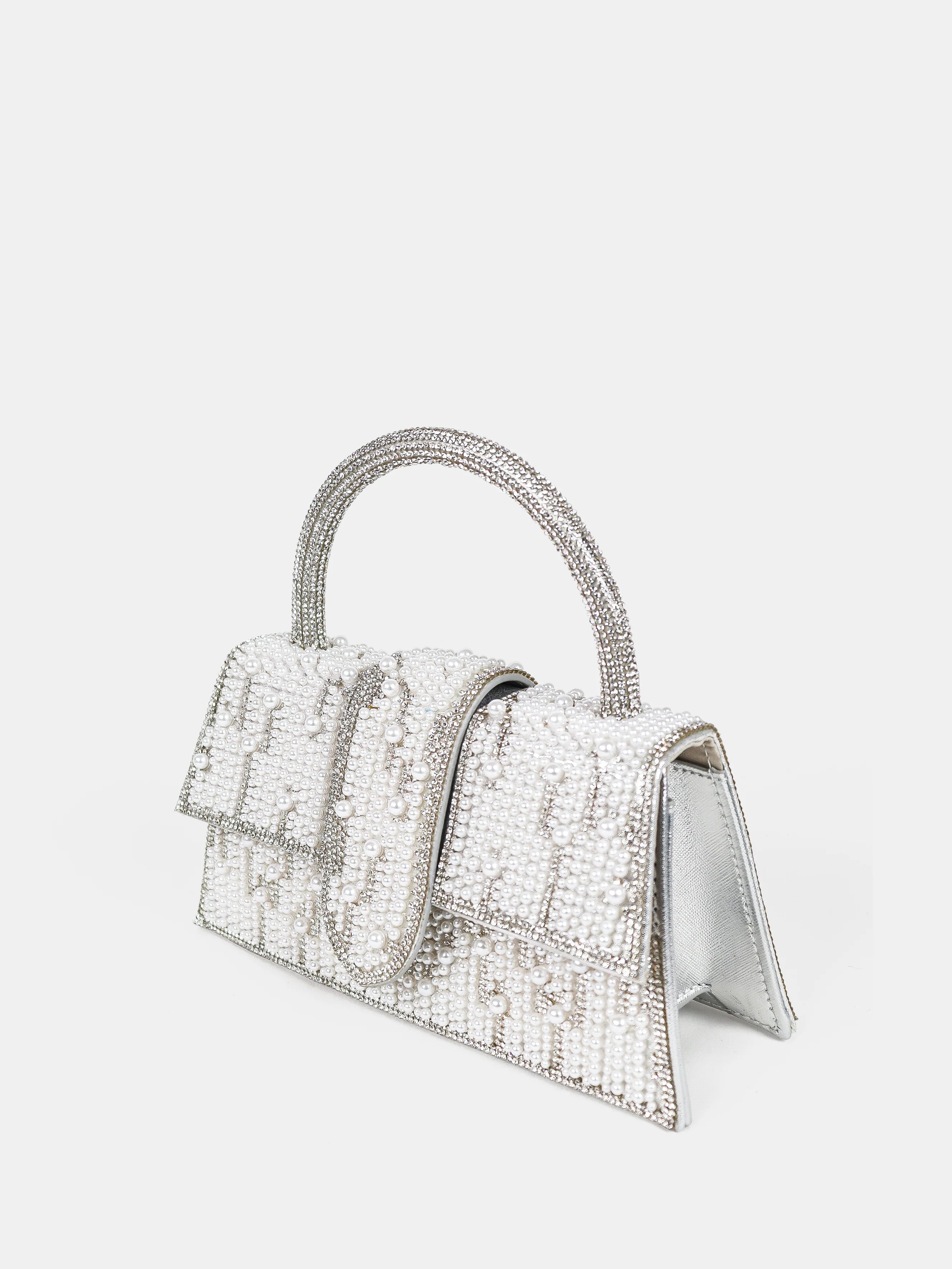 Lustre & Sage Lumière Pearl Top Handle Bag