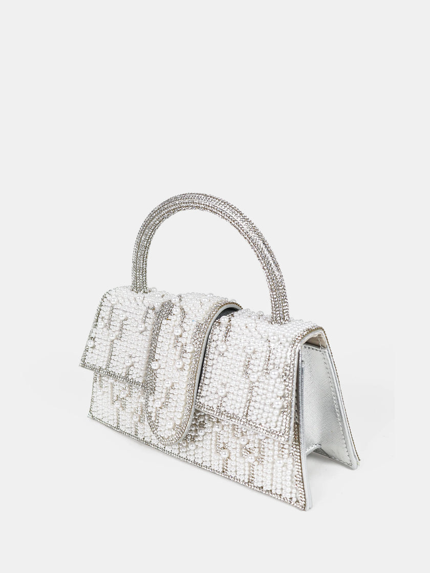 Lustre & Sage Lumière Pearl Top Handle Bag