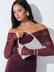 Lustre & Sage Dillion Rhinestone Shoulder Bag