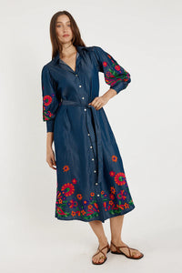 Rubyyaya Gokarna Maxi Embroidered Dress