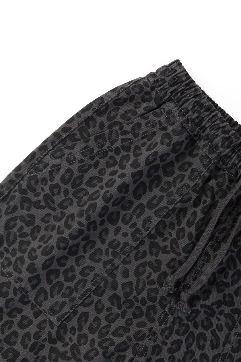 Service Works Patterned Chef Shorts Black Leopard