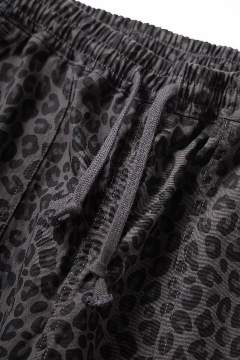 Service Works Patterned Chef Shorts Black Leopard