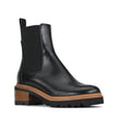 EOS Linear Chelsea Boots Black Leather