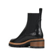 EOS Linear Chelsea Boots Black Leather