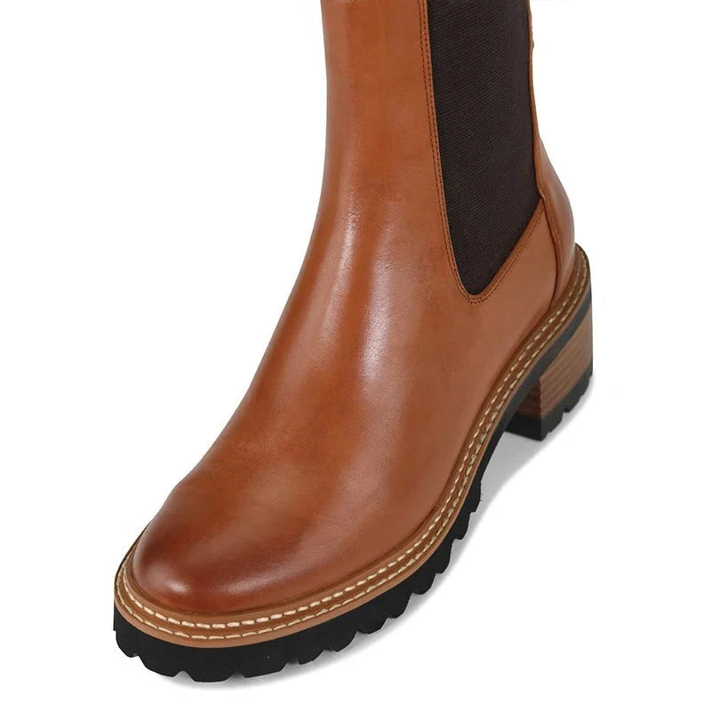 EOS Linear Chelsea Boots Brandy Leather