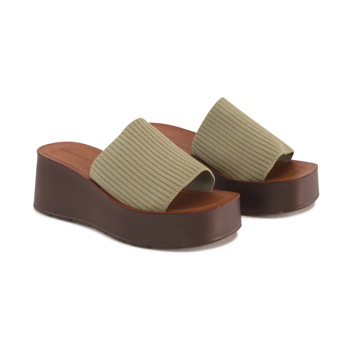 Los Cabos Loryn Flatform Slides Sage