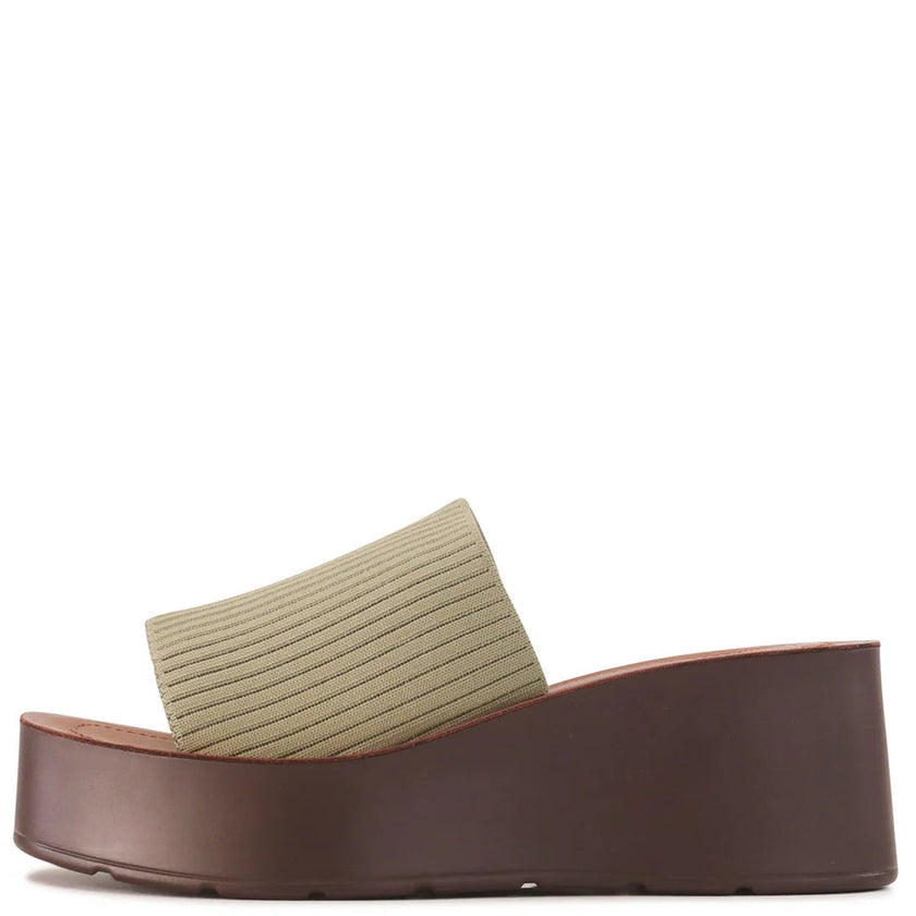 Los Cabos Loryn Flatform Slides Sage