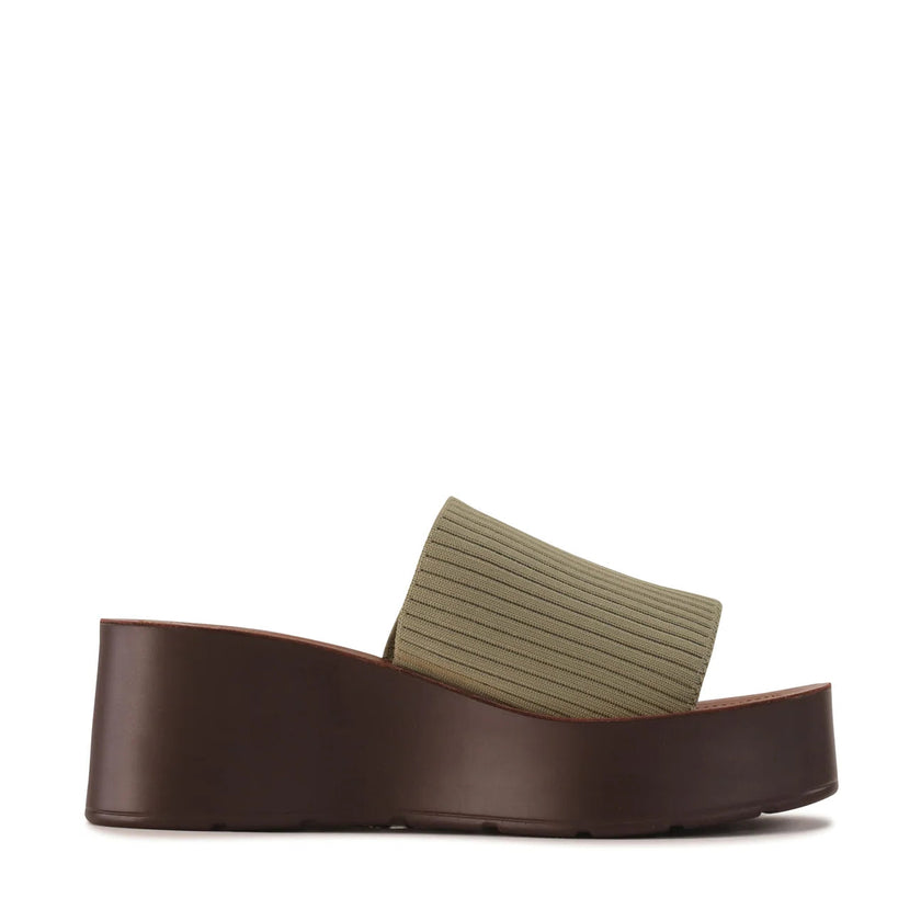 Los Cabos Loryn Flatform Slides Sage