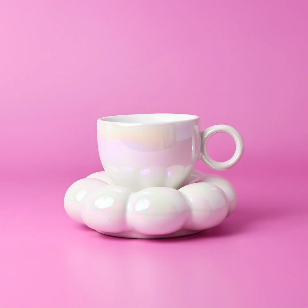 Sage & Cooper Lottie Mug & Saucer Pearl