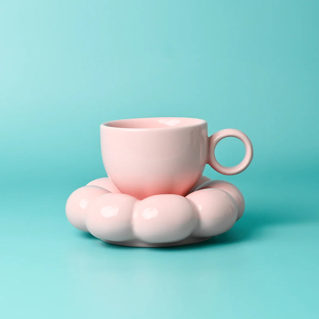 Sage & Cooper Lottie Mug & Saucer Pink