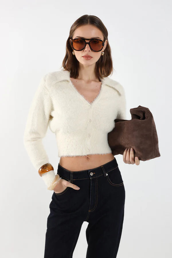 Madison The Label Lucy Cardigan Cream