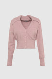 Madison The Label Lucy Cardigan Powder Pink