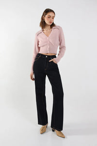 Madison The Label Lucy Cardigan Powder Pink