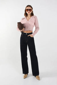 Madison The Label Lucy Cardigan Powder Pink