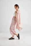 Miss Rose Sister Violet Teddie Linen Shirt Pale Tearose