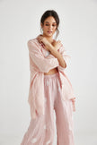 Miss Rose Sister Violet Teddie Linen Shirt Pale Tearose