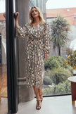 M. A. Dainty Kos Dress Beige Snake