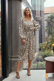 M. A. Dainty Kos Dress Beige Snake
