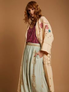 MEISÏE Embroidered Kaftan Dahlia