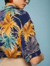 Load image into Gallery viewer, MEISÏE Printed Viscose Shirt Aqua
