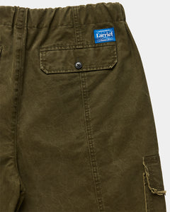 Larriet Frayed Cargo Short Olive