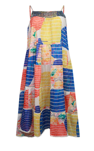 Rubyyaya Manhattan Maxi Dress Blue